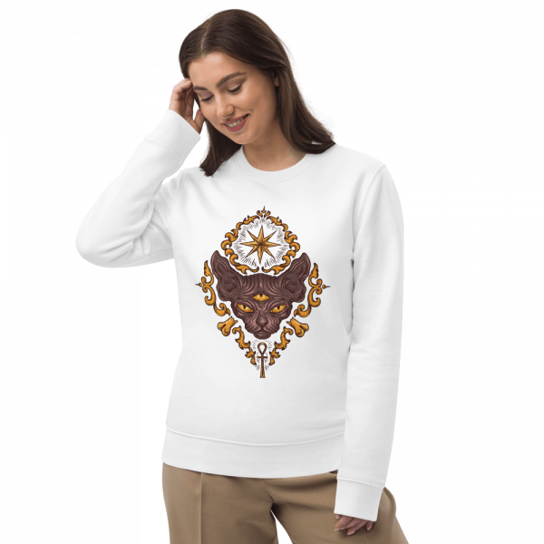 unisex eco sweatshirt white front 61730a69f26d5