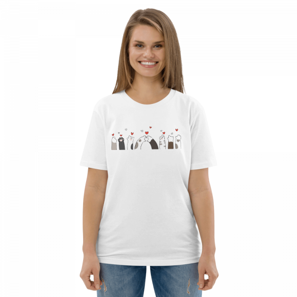 unisex organic cotton t shirt white front 6172fbb63698c