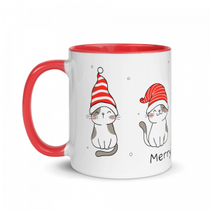 white ceramic mug with color inside red 11oz left 61730434958a8
